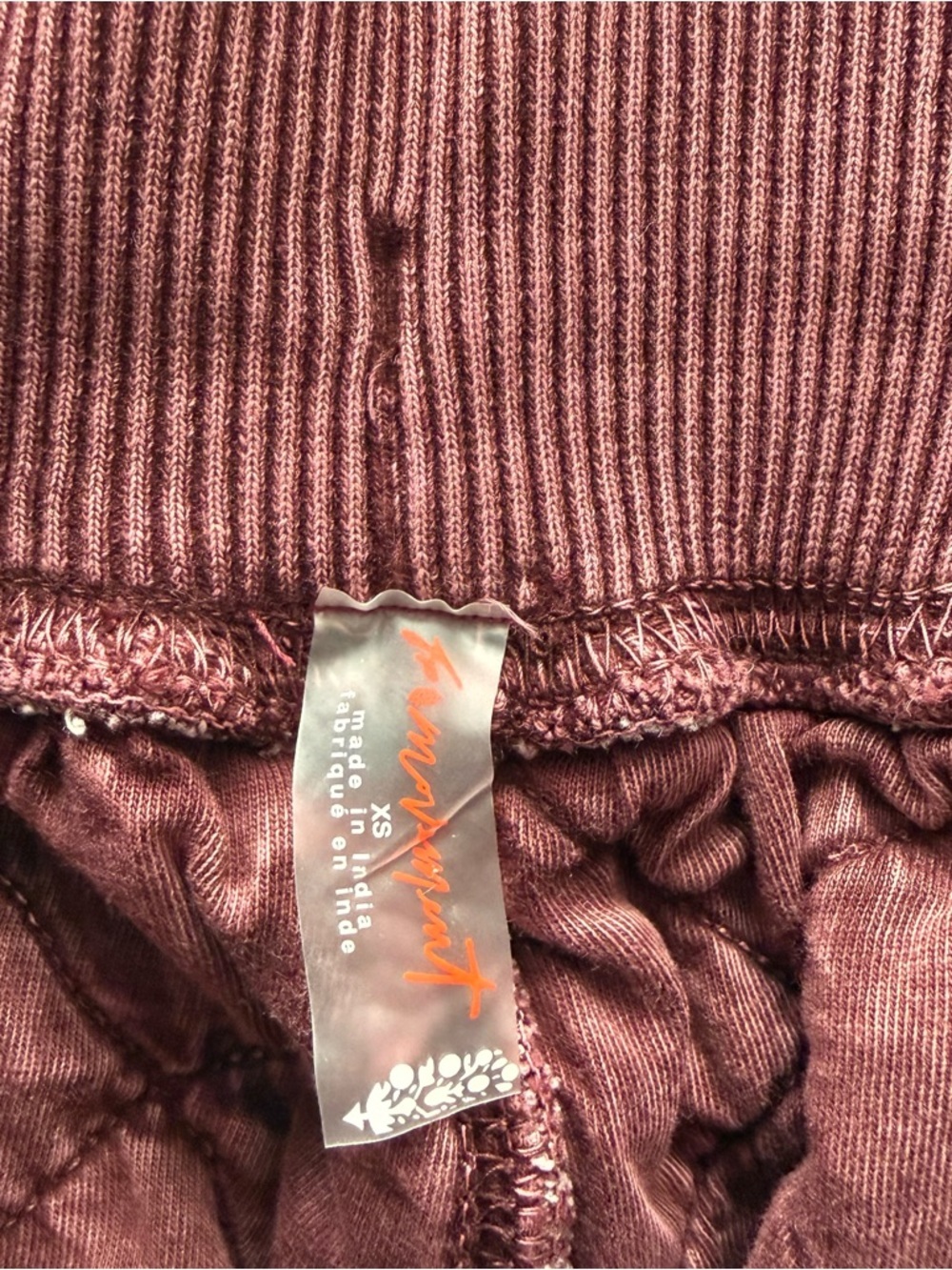 Free People Movement Countdown Quilted Jogger Size XS NWT - Picture 3 of 7